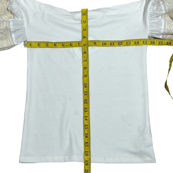 Free People ivory rock with it off the shoulder top size S - Picture 8 of 13